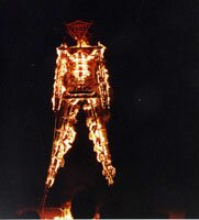 Burning Man effigy. 1993