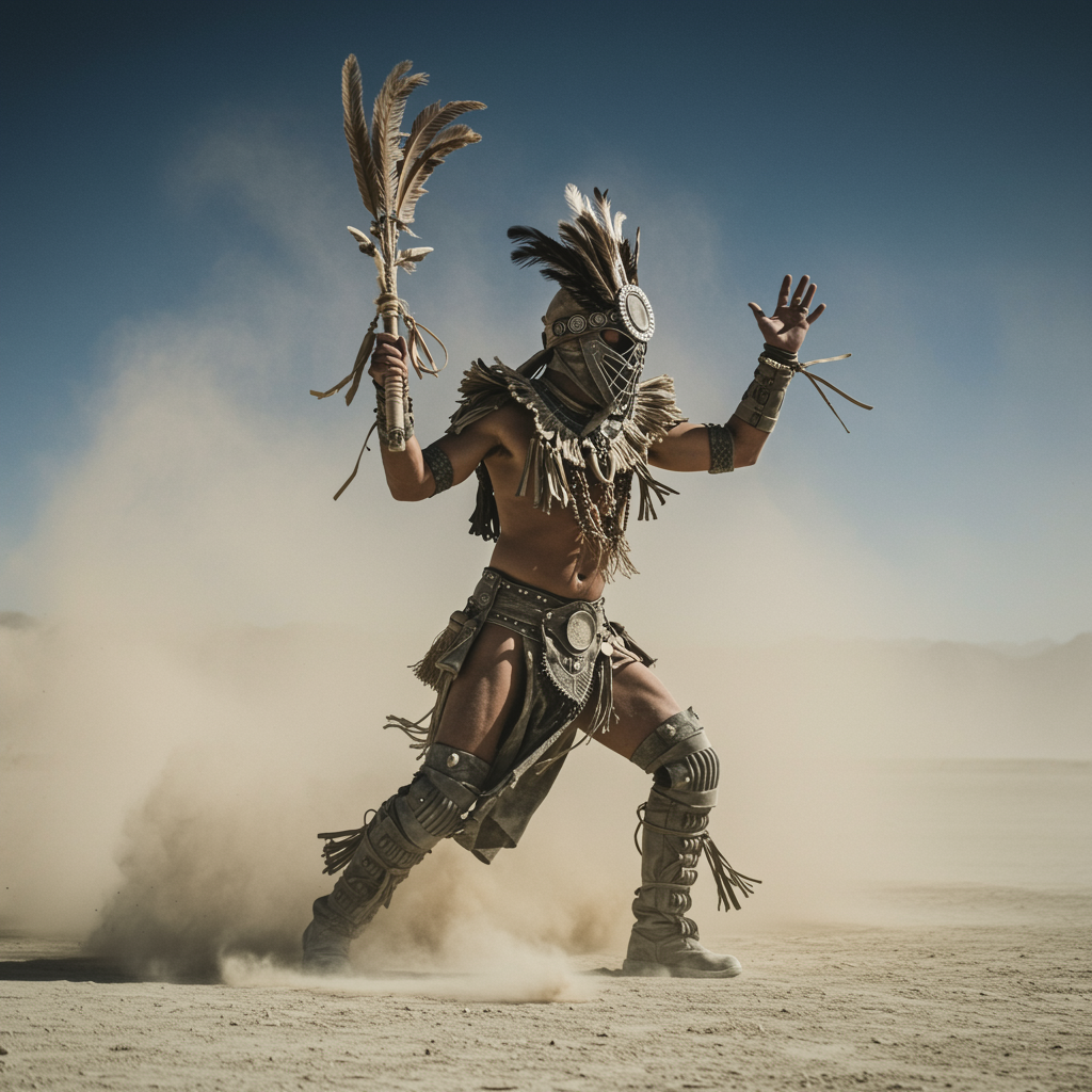 DIY sustainable Burning Man outfits